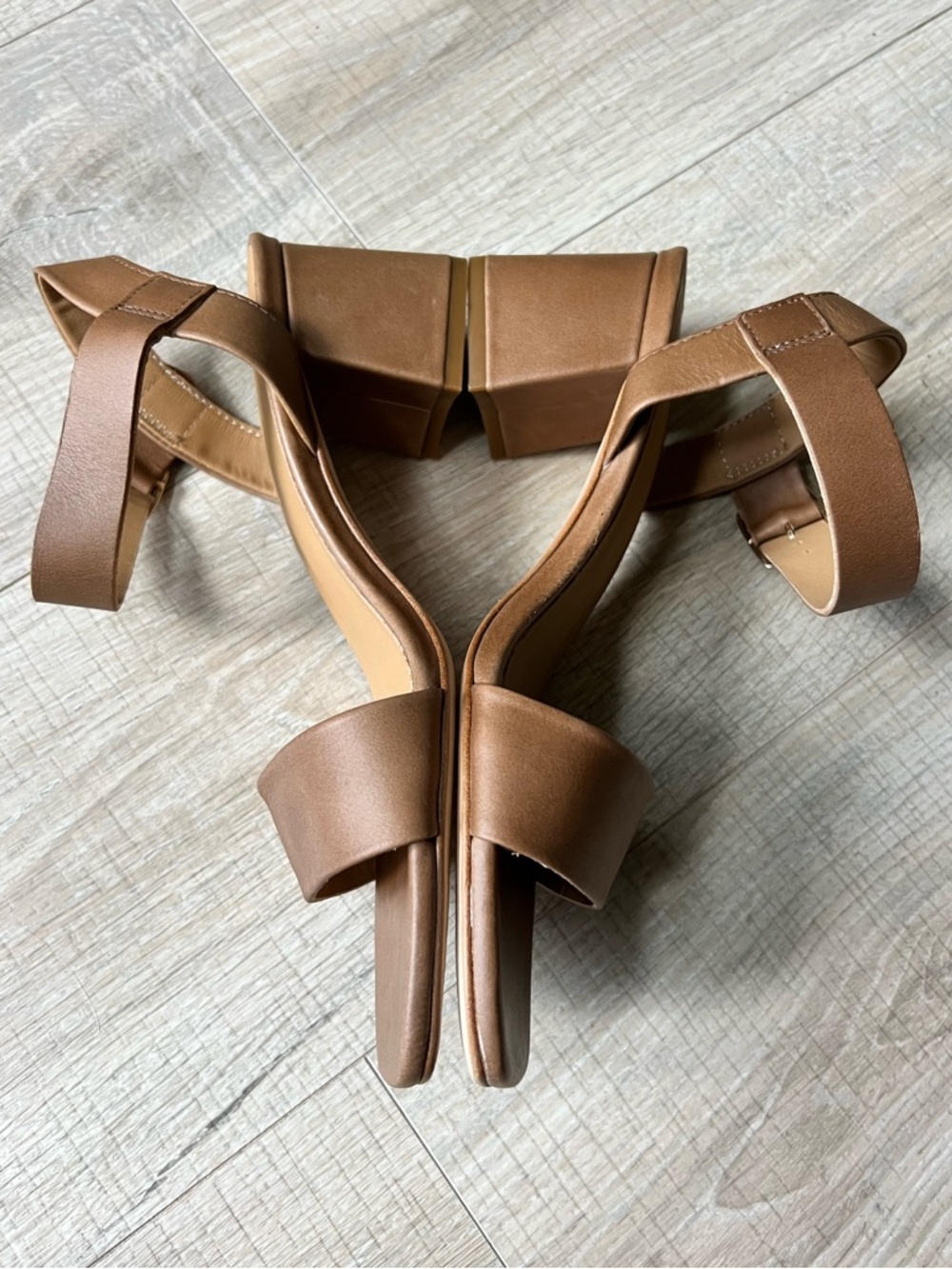 Nisolo Stella Go To block heel sandal almond - Picture 9 of 13